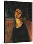 Jeanne Hebuterne-Amedeo Modigliani-Stretched Canvas