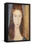 Jeanne Hebuterne-Amedeo Modigliani-Framed Stretched Canvas