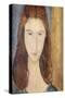 Jeanne Hebuterne-Amedeo Modigliani-Stretched Canvas