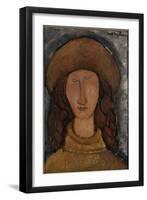 Jeanne Hébuterne-Amedeo Modigliani-Framed Giclee Print