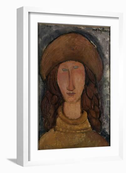 Jeanne Hébuterne-Amedeo Modigliani-Framed Giclee Print