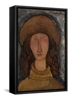 Jeanne Hébuterne-Amedeo Modigliani-Framed Stretched Canvas