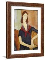 Jeanne Hebuterne-Amedeo Modigliani-Framed Giclee Print