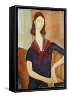 Jeanne Hebuterne-Amedeo Modigliani-Framed Stretched Canvas