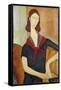 Jeanne Hebuterne-Amedeo Modigliani-Framed Stretched Canvas