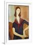 Jeanne Hebuterne-Amedeo Modigliani-Framed Giclee Print