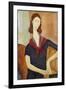 Jeanne Hebuterne-Amedeo Modigliani-Framed Giclee Print