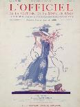 L'Officiel, July 1924 - Robe d'Après-Midi Très Fleurie-Jeanne Lanvin-Mounted Art Print