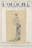 L'Officiel, July 1924 - Robe d'Après-Midi Très Fleurie-Jeanne Lanvin-Framed Art Print