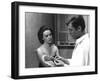 Jeanne Moreau / Marcello Mastroianni (b/w photo)-null-Framed Photo