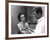 Jeanne Moreau / Marcello Mastroianni (b/w photo)-null-Framed Photo