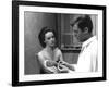 Jeanne Moreau / Marcello Mastroianni (b/w photo)-null-Framed Photo