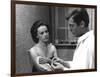 Jeanne Moreau / Marcello Mastroianni (b/w photo)-null-Framed Photo