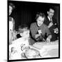 Jeanne Moreau Slicing a Cake-DR-Mounted Photographic Print