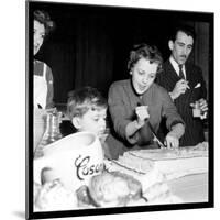 Jeanne Moreau Slicing a Cake-DR-Mounted Photographic Print
