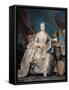 Jeanne Poisson (1721-64) the Marquise De Pompadour, 1755-Maurice Quentin de La Tour-Framed Stretched Canvas