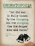 Onomatopoeia (Quote from The Bells by Edgar Allan Poe)-Jeanne Stevenson-Art Print