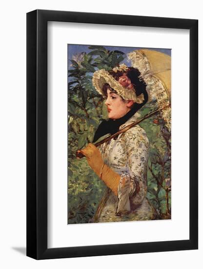 Jeanne-Edouard Manet-Framed Art Print