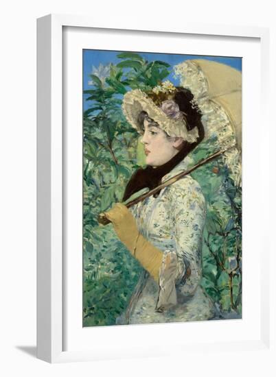 Jeanne-Edouard Manet-Framed Art Print