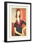 Jeanne-Amedeo Modigliani-Framed Art Print