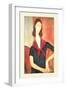 Jeanne-Amedeo Modigliani-Framed Art Print