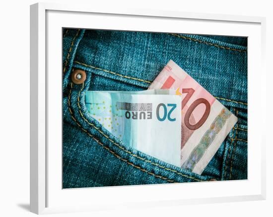 Jeans Pocket Money-Mr Doomits-Framed Photographic Print