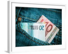 Jeans Pocket Money-Mr Doomits-Framed Photographic Print