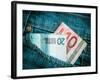 Jeans Pocket Money-Mr Doomits-Framed Photographic Print