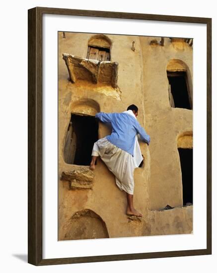 Jebel Abiadh, This Restored Fortified Granary Is Amongst Tunisia's Finest Examples of This Type of -Amar Grover-Framed Photographic Print