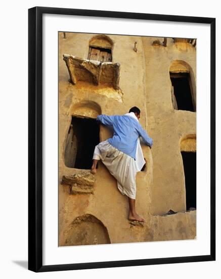 Jebel Abiadh, This Restored Fortified Granary Is Amongst Tunisia's Finest Examples of This Type of -Amar Grover-Framed Photographic Print