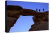 Jebel Umm Fruth Rock Bridge, Wadi Rum, Jordan, Middle East-Neil Farrin-Stretched Canvas