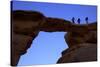 Jebel Umm Fruth Rock Bridge, Wadi Rum, Jordan, Middle East-Neil Farrin-Stretched Canvas