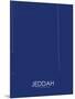 Jeddah, Saudi Arabia Blue Map-null-Mounted Poster