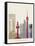 Jeddah Skyline Poster-paulrommer-Framed Stretched Canvas