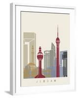 Jeddah Skyline Poster-paulrommer-Framed Art Print