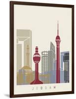 Jeddah Skyline Poster-paulrommer-Framed Art Print