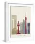 Jeddah Skyline Poster-paulrommer-Framed Art Print