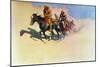 Jedediah Smith Making His Way Across the Desert from Green River to the Spanish Settlement-Frederic Sackrider Remington-Mounted Giclee Print