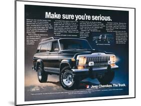 Jeep Cherokee - Make Sure…-null-Mounted Art Print