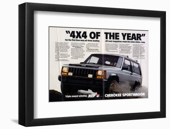 Jeep Cherokee Sportwagon-null-Framed Art Print