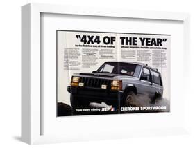 Jeep Cherokee Sportwagon-null-Framed Art Print