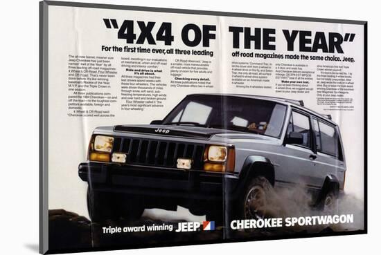 Jeep Cherokee Sportwagon-null-Mounted Art Print
