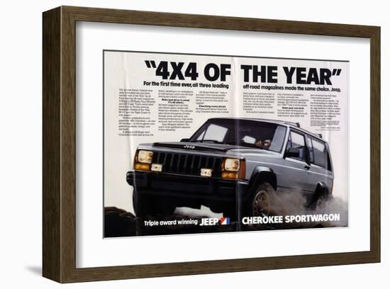 Jeep Cherokee Sportwagon-null-Framed Art Print