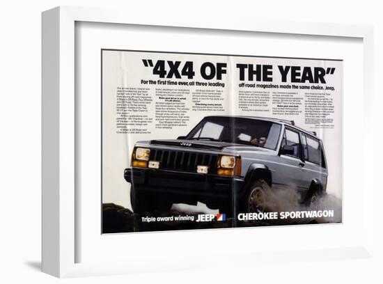 Jeep Cherokee Sportwagon-null-Framed Art Print