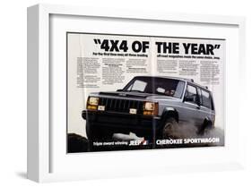 Jeep Cherokee Sportwagon-null-Framed Art Print