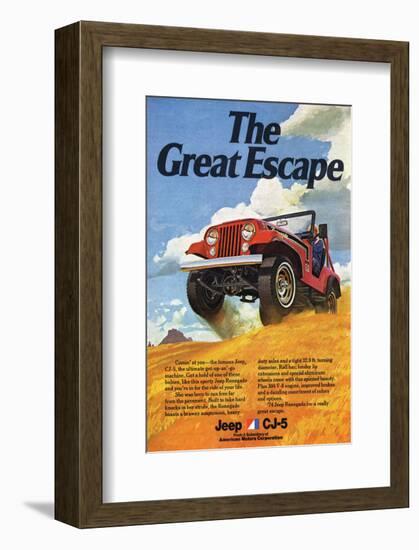 Jeep Cj-5 Renegade-Greatescape-null-Framed Art Print