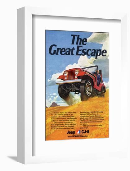 Jeep Cj-5 Renegade-Greatescape-null-Framed Art Print