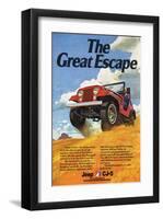 Jeep Cj-5 Renegade-Greatescape-null-Framed Art Print