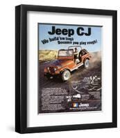 Jeep CJ - We Build 'Em Tough-null-Framed Premium Giclee Print