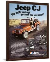 Jeep CJ - We Build 'Em Tough-null-Framed Premium Giclee Print